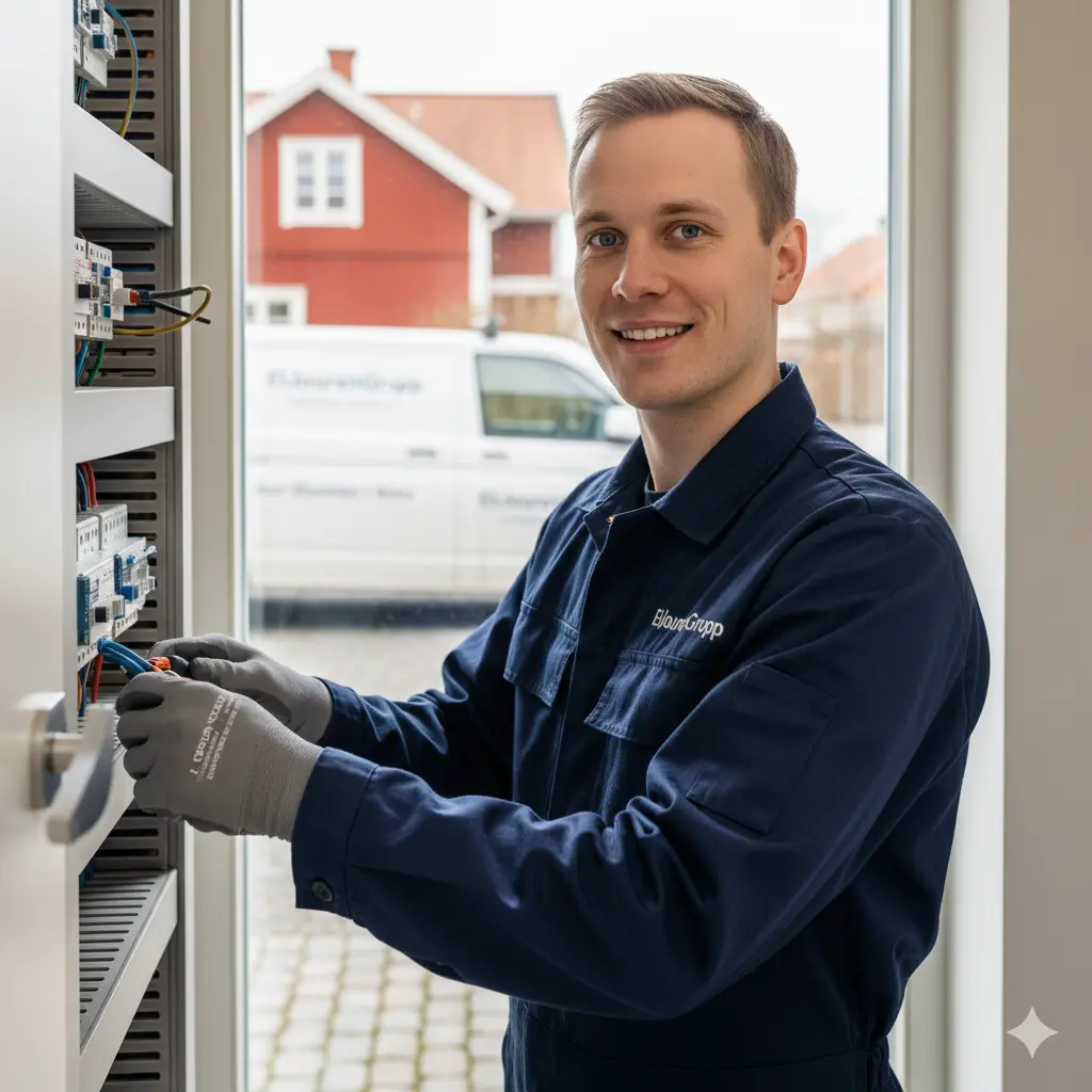 Auktoriserad elektriker utför elservice och installation i Skåne