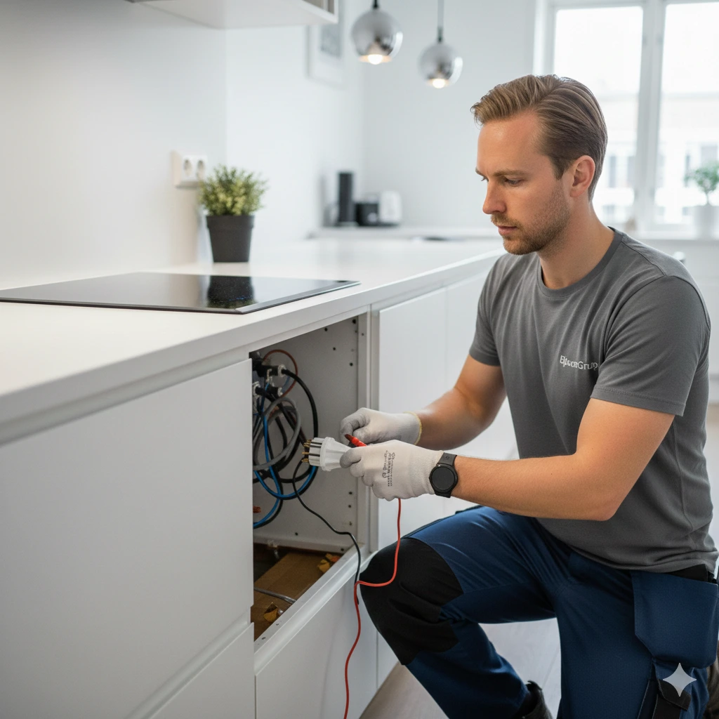Professionell installation av spishäll i Skåne